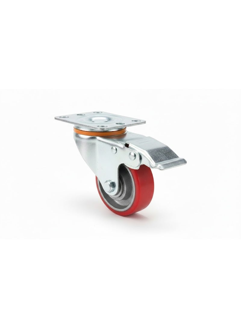 PU CASTER WHEEL 3" SWIVEL - Image 2
